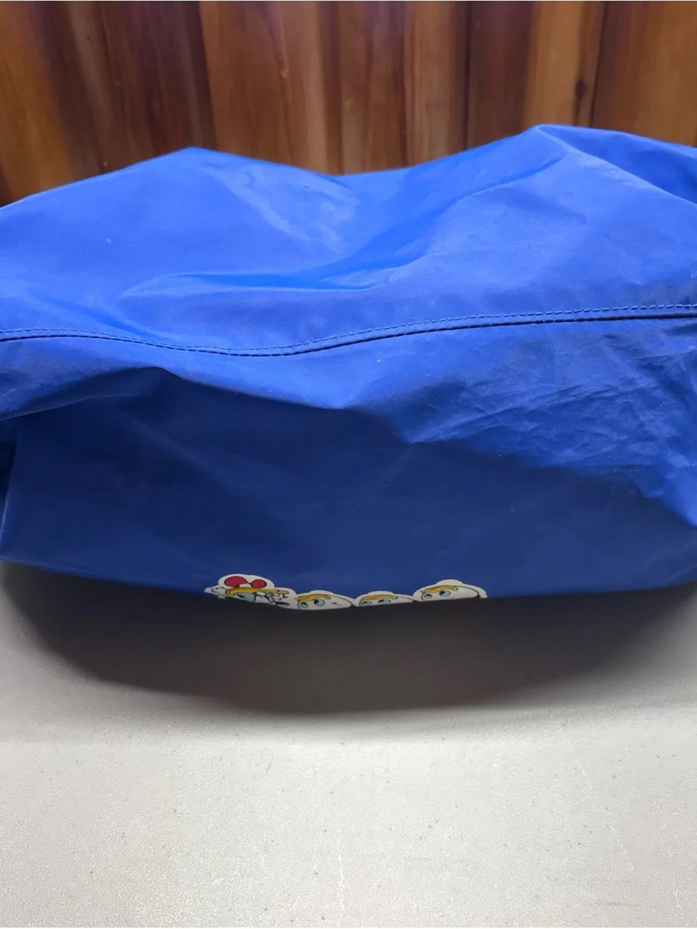 Vintage Disney Duck Tales Duffle Bag Blue Kids youth small 13” Long 1990s 90s